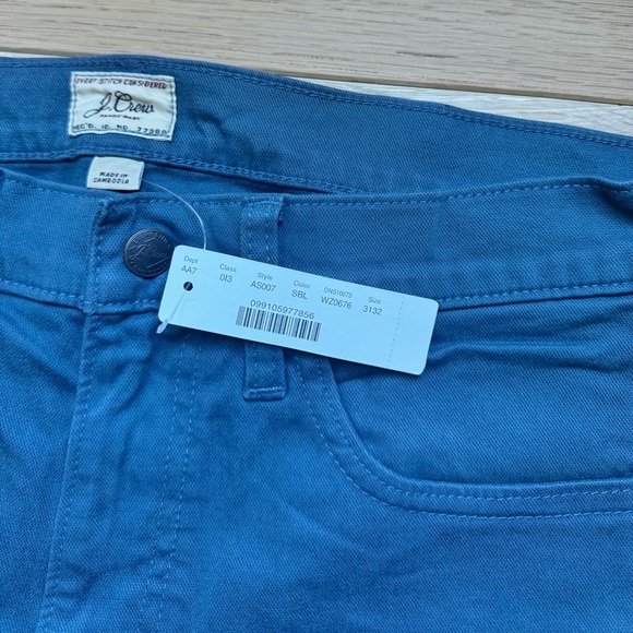 JCREW Slim-Fit Garment-Dyed Five-Pocket Pant, NWT 31 W 32 L - Picture 3 of 7